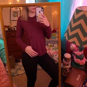 cropped hooded t-shirt